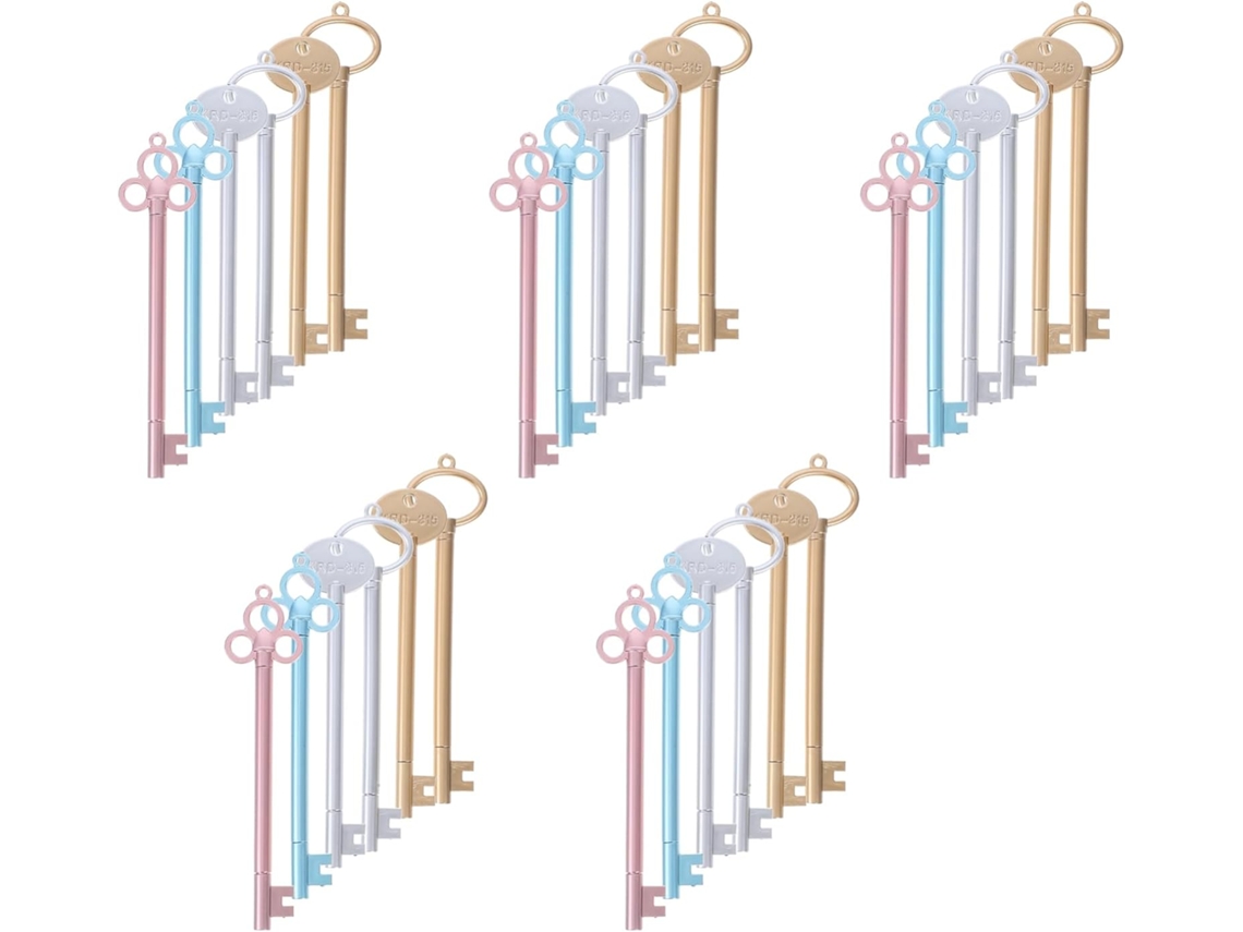 Canetas Em Gel Stobok Vintage Key, 30 Unidades, Fofas De Pp Para