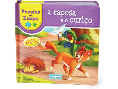 Puzzle  A Raposa e o Ouriço (Idade Mínima: 3 anos - 9 Peças)