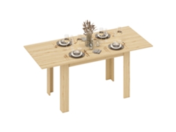 Mesa de Refeição Retangular Extensível para 6 8 Pessoas, 140 180x90x75cm Madeira S/MARCA