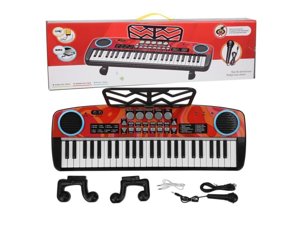 Teclado elétrico para piano infantil, brinquedo de piano bebê com 22 teclas,  brinquedo de piano musical