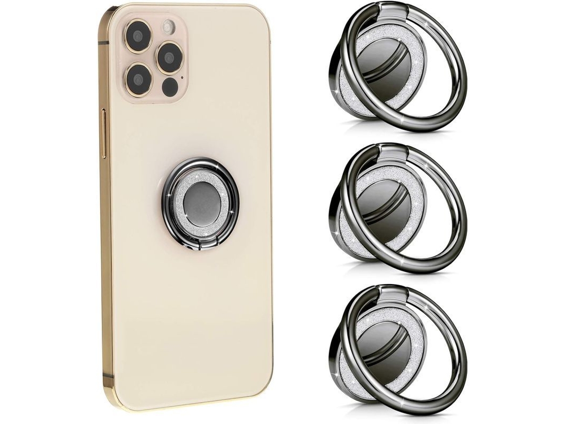 2026 suporte Anel para Celular 360° Rotação Apoio Dedo Kickstand 3 Peças