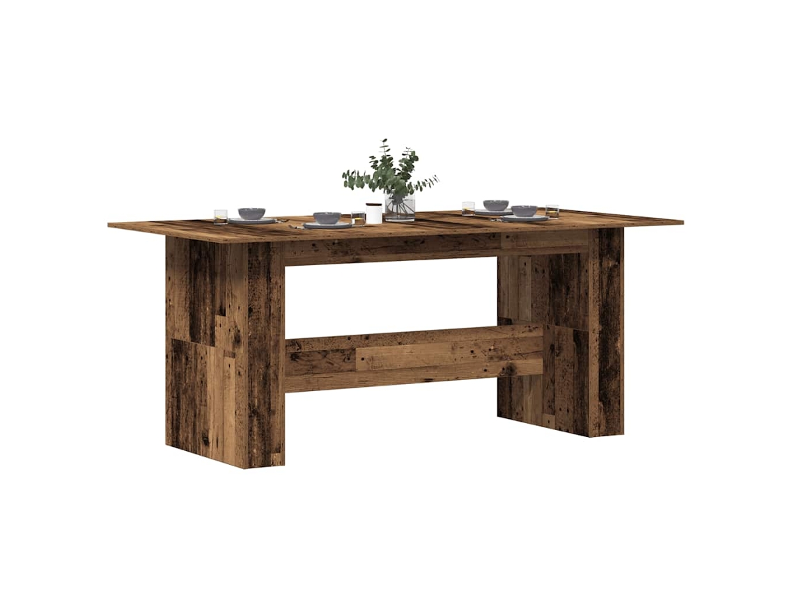 Vidaxl Mesa De Jantar Madeira Antiga 180x90x76 Cm Madeira Trabalhada