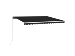 Toldo Retrátil Manual com Led 400x350 Cm Antracite MAISON EXCLUSIVE