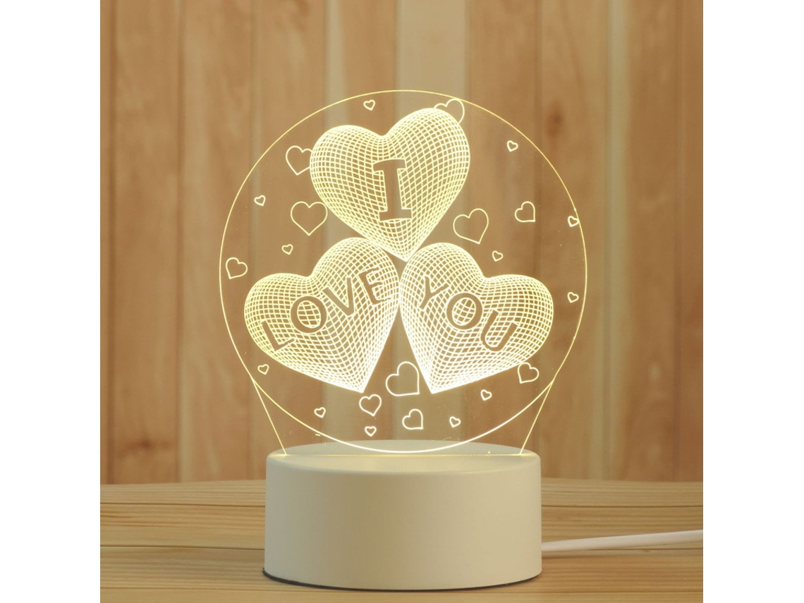 Luz Noturna 3D Led Criativa