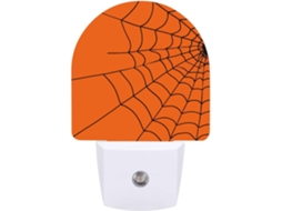 Luminária Noturna De Parede Com Plugue, Padrão Laranja Simples, Luz Noturna Led Com Sensor De, Luz Noturna Branca Quente