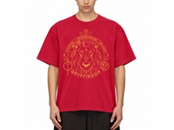 Rockinstone Harry Potter Minimalist Mascot Gryffindor Outline Red T-shirt Size:m