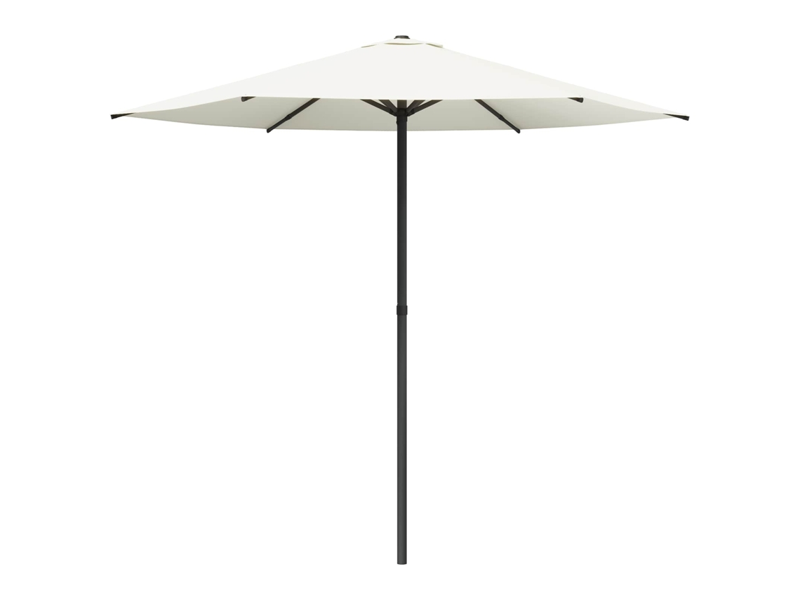 Vidaxl Guarda-sol De Jardim 230 X 230 Cm Poliéster Retangular Creme