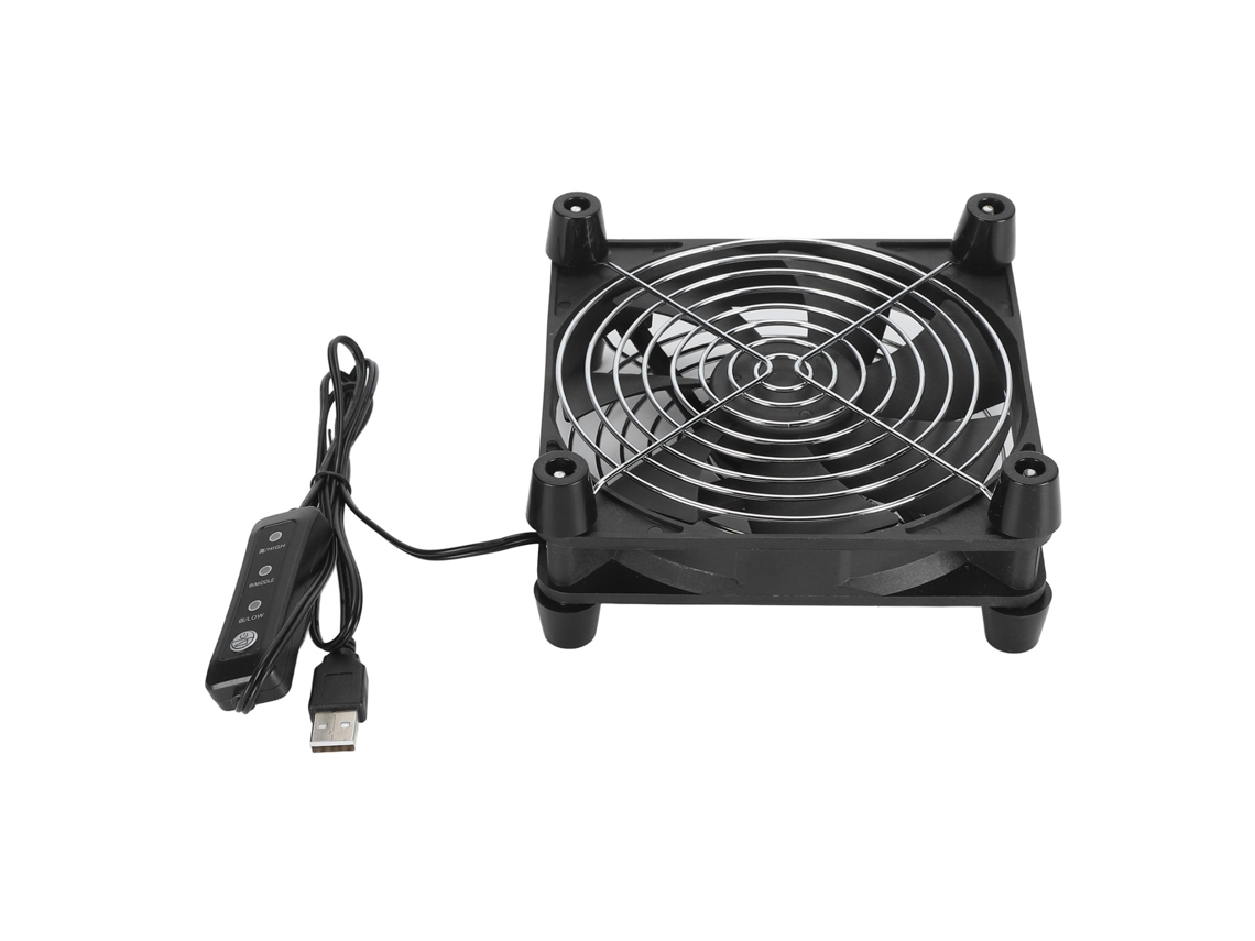 Ventilador De Resfriamento Para Computador De 140mm Com 3 Velocidades, Alimentado Por Usb 5v, 2800rpm, Silencioso E Portátil