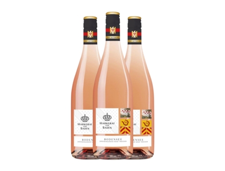 Vinho rosé MARKGRAF VON BADEN Bodensee Rosé Pinot Preto Seco Gutswein (0.75 L - 3 Unidades)