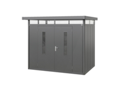 Abrigo de jardim metálico Gfp Primeyard 263x180x231 cm Antracite Garden House Gfp Garten Freizeitprofi