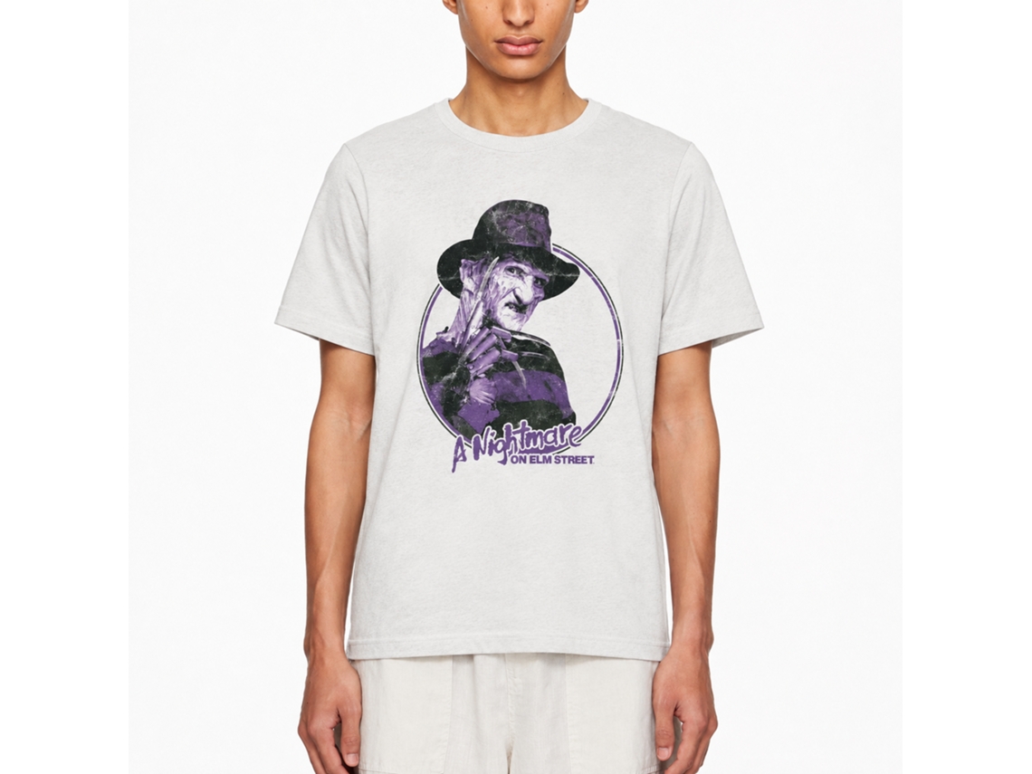Rockinstone Nightmare On Elm Street One Two Freddy's Comin For You 2 White T-shirt Size:xl