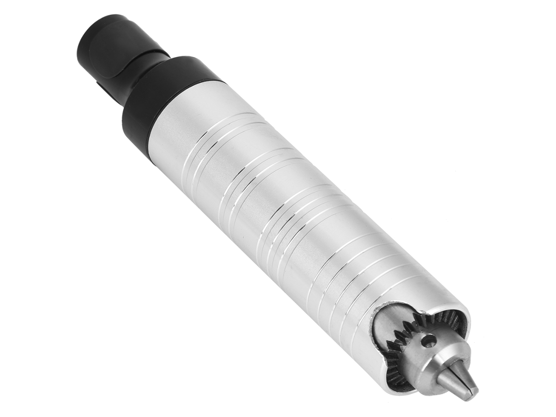 Mandril com cabo em aço inoxidável para retificadora com eixo flexível de 0,3 a 4 mm
