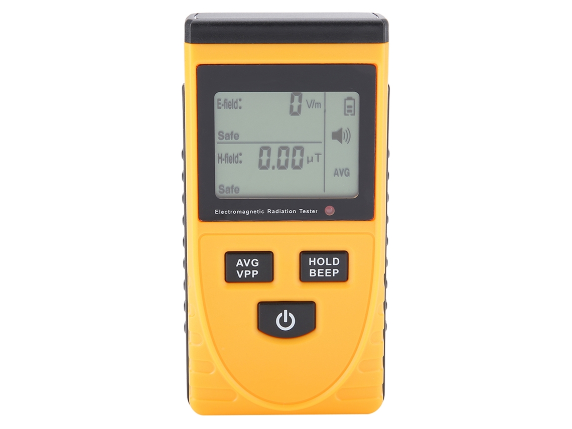 Testador de radiação eletromagnética Gm3120 EMF com alarme sonoro e luminoso LCD claro S/MARCA