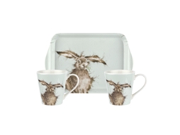 Conjunto de canecas e bandejas WRENDALE DESIGNS Lebre