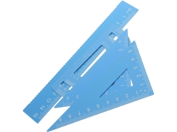 Conjunto de régua multifuncional de metal Villcase com design ergonômico e ponta antiderrapante para decoração escolar, ideal para decoração.