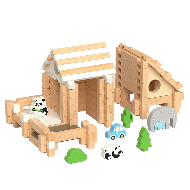 Quebra-cabeça De Madeira Para Montar Labirinto, Conjunto De Blocos De Construção, Brinquedo Educativo.