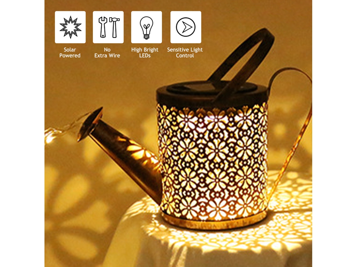 2026 lâmpada de Jarra de Riego Solar com 36 Leds 600mm com Controle de Luz, 600mah, para Jardim, Pátio, Casamentos, Festas e Natal