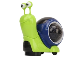 Ats brinquedo Caracol Bebê com Música e Luzes, Caracol Gateador para Tummy Time, Cabeça Móvel, Verde