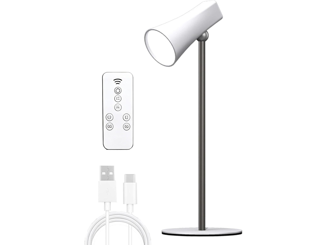 Luminária De Mesa Ajustável Em 360 Graus E Sem Reflexos Para Quarto