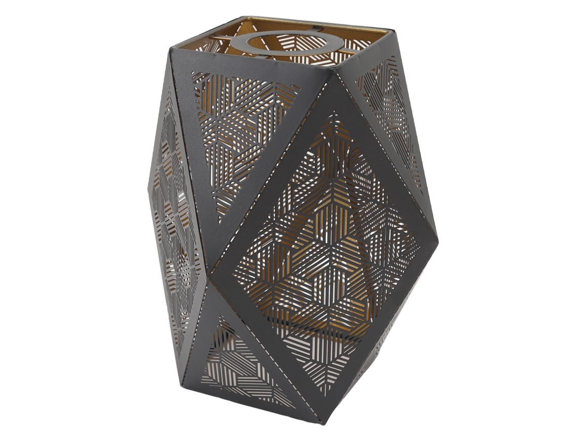 Abajur de Metal Oco Poligonal Moderno E27 E26 para Lâmpada de Mesa Lustre Lâmpada de Chão S/MARCA