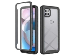 Capa Para Motorola Moto One 5g Ace, Modelo Starry Sky, Cor Sólida, Resistente A Impactos, Em Pc + Tpu Com Película Pet.