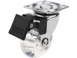 Roda Pivotante PRIMEMATIK.COM Poliuterano e PVC (50mm - Com Freio)