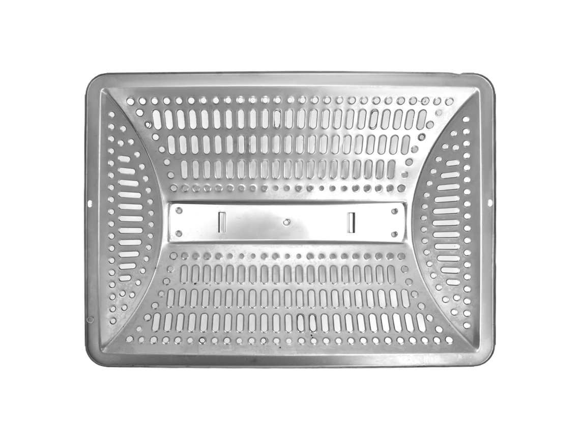 Filtro universal para exaustor, leve e resistente, lavável em aço inox, para todas as marcas.