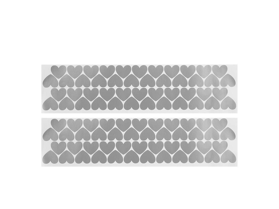 Adesivo Parede LAXISCREED Prata 3.5x3cm Decoração