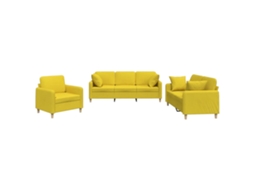 3 pcs Conjunto de sofás com almofadões couro artificial vermelho tinto MAISON EXCLUSIVE