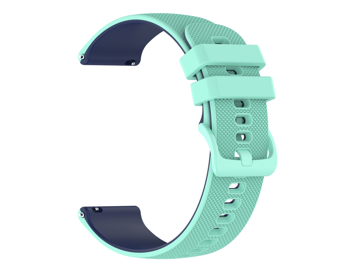 Bracelete De Silicone Compatível Com Garmin Forerunnr 165 20 Mm. Verde-água Hexinyigjly