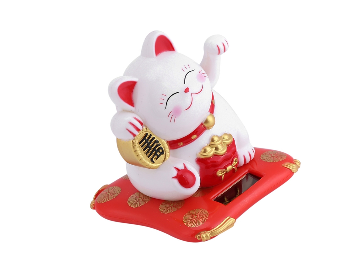Ornament De Gato Mecânico (bateria Solar Boa Sorte)