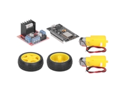Kit De Carro Robot Inteligente Com Rodas De Borracha Plástica, Motor Dc3-6v E Módulo De Engrenagens Para Carros Rc