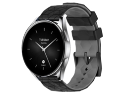Pulseira De Silicone Bicolor Com Estampa De Futebol Para Xiaomi Mi Watch S2 22mm