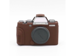 Capa para Fujifilm X t100 Capa de Silicone para Câmera CUICH (marrom)