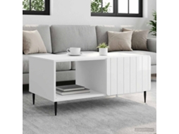 Vidaxl Mesa De Centro Branco Brilhante 90 X 50 X 40 Cm