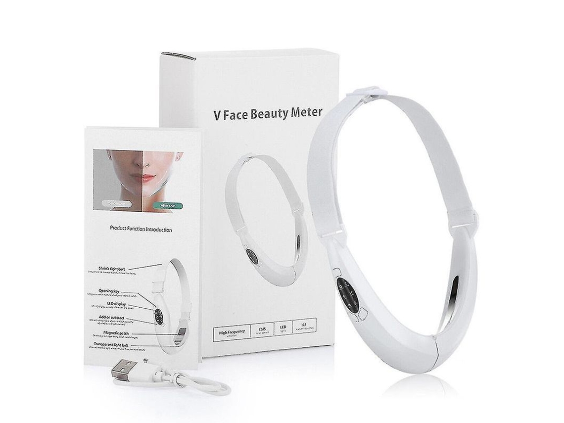 Massageador V-face Para Aprimoramento Facial Reduz Papada E Promove Elasticidade Da Pele