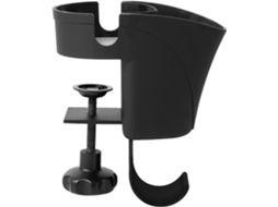Suporte para Capacete Sem Furos com Porta copos e Bandeja para Canetas SFUSHOS
