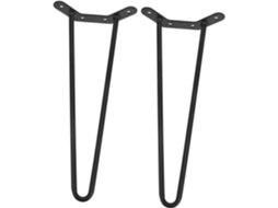 Ultechnovo 2 Peças Pés De Mesa Em Formato Grampo Cabelo Para Móveis, Mesa, Escrivaninha, Banqueta De Cozinha, Fácil
