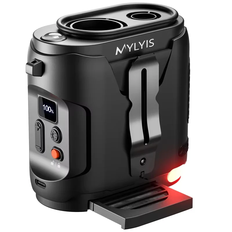 Ventilador elétrico portátil MDUG, alta velocidade, turbina, dobrável
