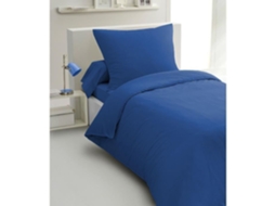 Conjunto de capa de edredom Home Linge Passion de 2 peças HP72074 em microfibra 82g 140 x 200cm Azul