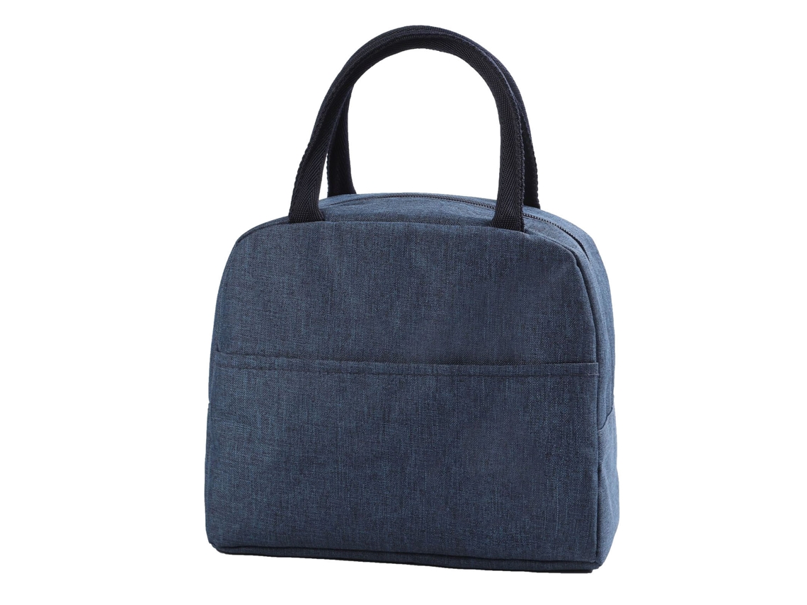 Bolsa De Almuerzo Reutilizable Aislada Grande Impermeable Para Hombre Mujer Trabajo Picnic Playa Azul Oscuro