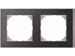 Moldura M Pure Decor ardósia/alumínio Meg4020 3669 Merten (meg4020 3669)