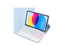 Capa Teclado CUICH para Samsung Galaxy Tab S9 11 Polegadas com Touch Backlight Keyboard (Azul) 