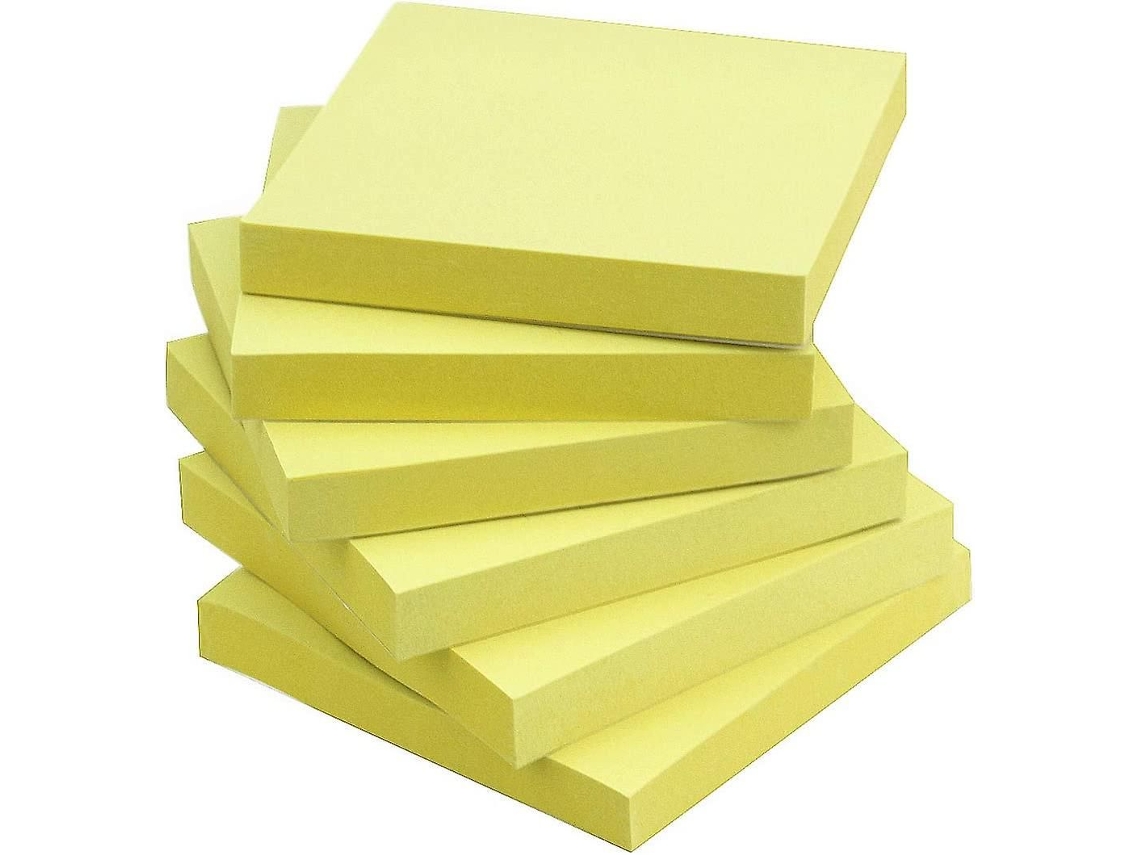 Bloco de Notas Adesivas 3x3, Cor Azul, 6 Blocos com 100 Folhas BRILVIBERA