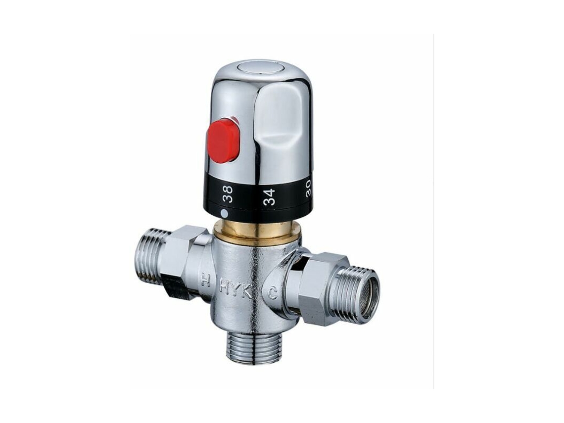 Misturador Termostático Para Chuveiro Com Interface De 32 Mm De Diâmetro, Ajustável, Modelo Sunny