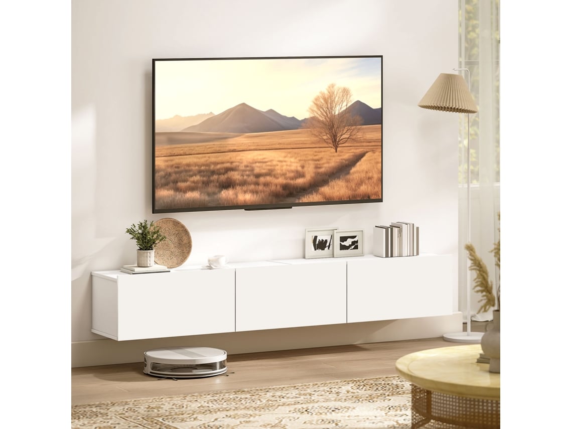 Móvel De Tv, 180 X 31,5 X 29,8 Cm, Mdf, Branco