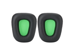 2 Almohadillas de Espuma negras y verdes para Auriculares Razer Electra 7.1 / 2.2 | S/MARCA