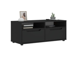 Móvel Tv Visnes Derivados De Madeira Preto 100x40x38 Cm Dkd Home Decor