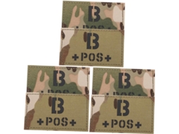 Conjunto de 6 patches de identificação de emergência para equipamentos Stobok