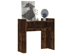 Vidaxl Mesa Consola 100x35x90 Cm Derivados De Madeira Carvalho Fumado